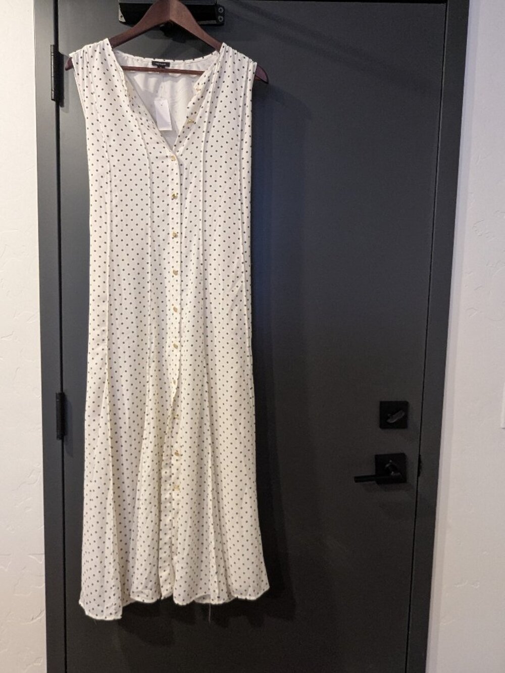 Micro Dot Flare Dress